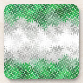 Trippy Squigggly Abstracte Grayromantic Pride Flag Bier Onderzetter (Voorkant)