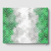 Trippy Squigggly Abstracte Grayromantic Pride Flag Gastenboek (Achterkant)