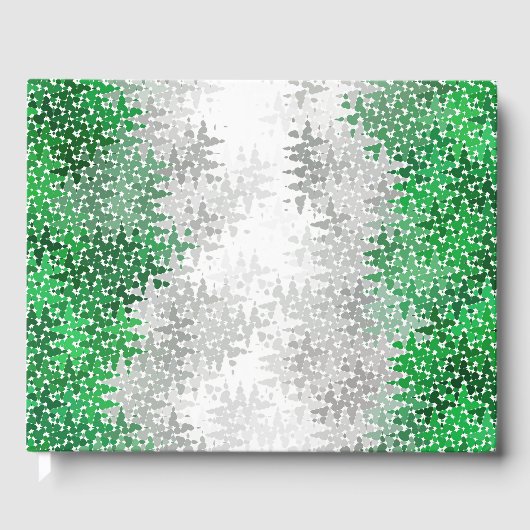 Trippy Squigggly Abstracte Grayromantic Pride Flag Gastenboek (Voorkant)