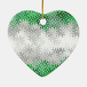 Trippy Squigggly Abstracte Grayromantic Pride Flag Keramisch Ornament (Achterkant)