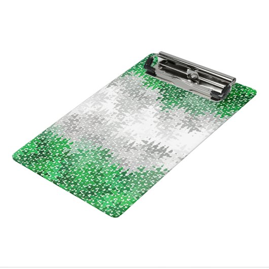 Trippy Squigggly Abstracte Grayromantic Pride Flag Mini Klembord (Angled3)