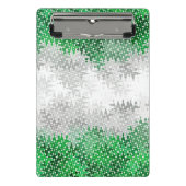Trippy Squigggly Abstracte Grayromantic Pride Flag Mini Klembord (Voorkant)