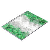 Trippy Squigggly Abstracte Grayromantic Pride Flag Notitieboek (Linkerzijde)