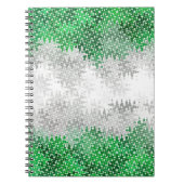 Trippy Squigggly Abstracte Grayromantic Pride Flag Notitieboek (Voorkant)