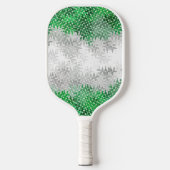 Trippy Squigggly Abstracte Grayromantic Pride Flag Pickleball Paddle (Voorkant)