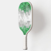 Trippy Squigggly Abstracte Grayromantic Pride Flag Pickleball Paddle (Links)