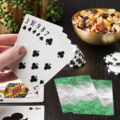 Trippy Squigggly Abstracte Grayromantic Pride Flag Pokerkaarten (Insitu)