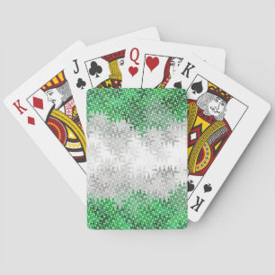 Trippy Squigggly Abstracte Grayromantic Pride Flag Pokerkaarten