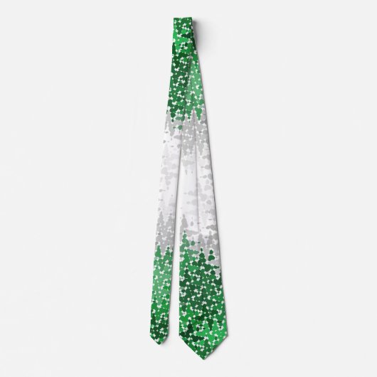 Trippy Squigggly Abstracte Grayromantic Pride Flag Stropdas (Achterkant)