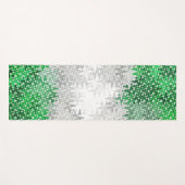Trippy Squigggly Abstracte Grayromantic Pride Flag Yogamat (Voorkant (horizontaal))