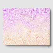 Trippy Squigggly Boho Abstract Trixic Pride Flag Gastenboek (Achterkant)