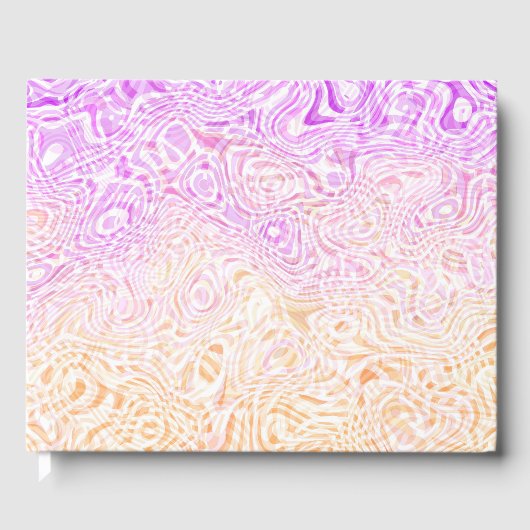 Trippy Squigggly Boho Abstract Trixic Pride Flag Gastenboek (Voorkant)