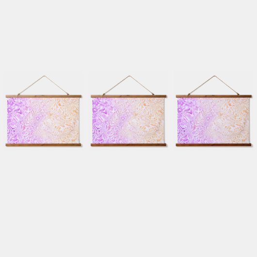 Trippy Squigggly Boho Abstract Trixic Pride Flag Hangend Wandkleed (Driedubbel)