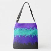 Trippy Squiggly Abstract Alexigender Pride Vlag Crossbody Tas (Achterkant)