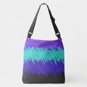 Trippy Squiggly Abstract Alexigender Pride Vlag Crossbody Tas (Voorkant)