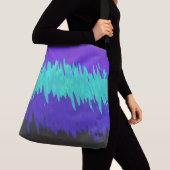 Trippy Squiggly Abstract Alexigender Pride Vlag Crossbody Tas (Dichtbij)