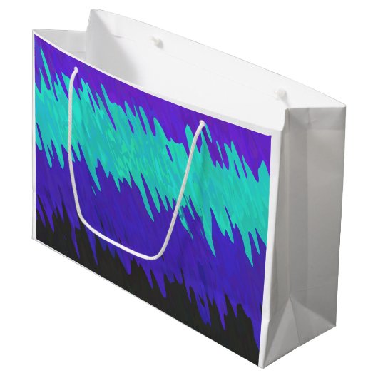 Trippy Squiggly Abstract Alexigender Pride Vlag Groot Cadeauzakje (Voorkant Gekanteld)
