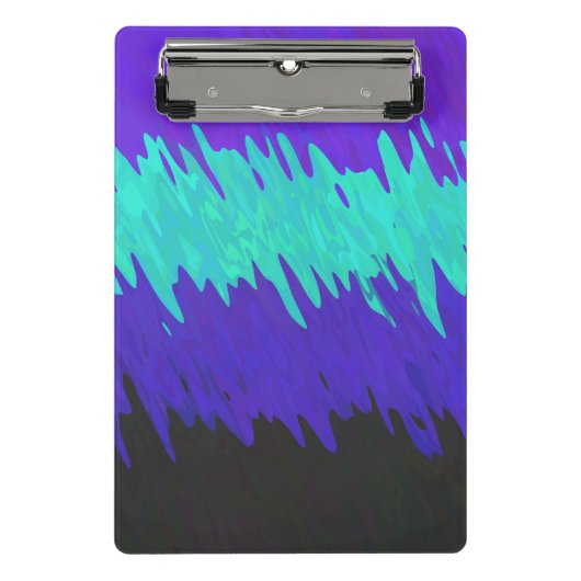 Trippy Squiggly Abstract Alexigender Pride Vlag Mini Klembord (Voorkant)