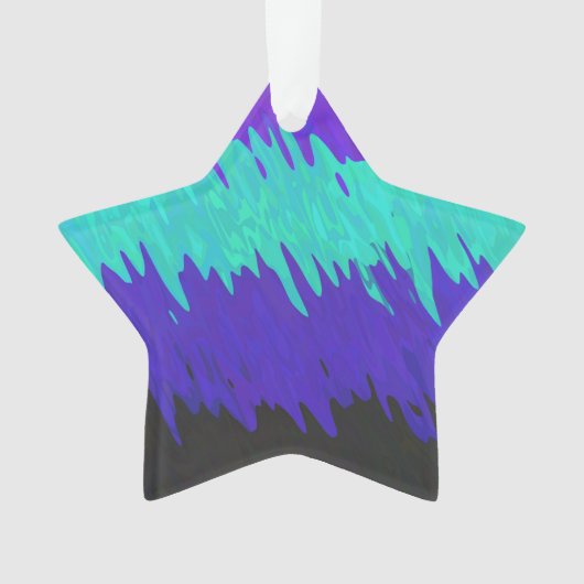 Trippy Squiggly Abstract Alexigender Pride Vlag Ornament (voorkant)