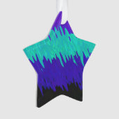 Trippy Squiggly Abstract Alexigender Pride Vlag Ornament (voorkant)