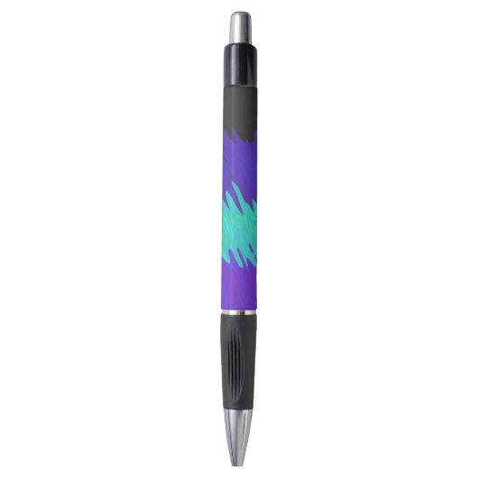 Trippy Squiggly Abstract Alexigender Pride Vlag Pen (Voorkant Verticaal)