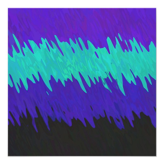 Trippy Squiggly Abstract Alexigender Pride Vlag Perfect Poster (Voorkant)