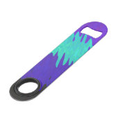 Trippy Squiggly Abstract Alexigender Pride Vlag Speed Flessenopener (Voorkant Gekanteld)