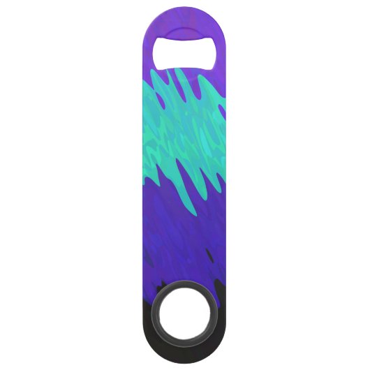 Trippy Squiggly Abstract Alexigender Pride Vlag Speed Flessenopener (Voorkant)