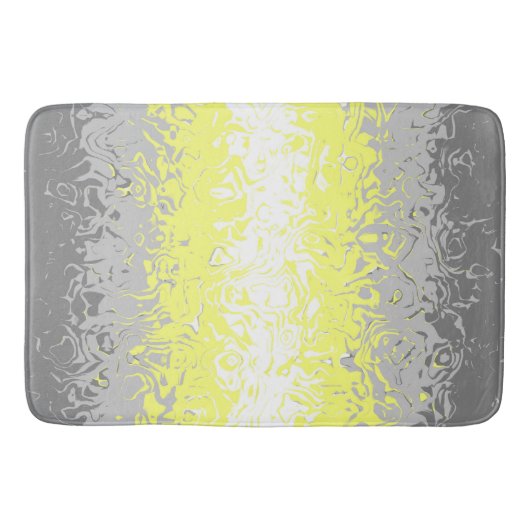 Trippy Squiggly Abstract Demigender Pride Vlag Badmat (Voorkant)