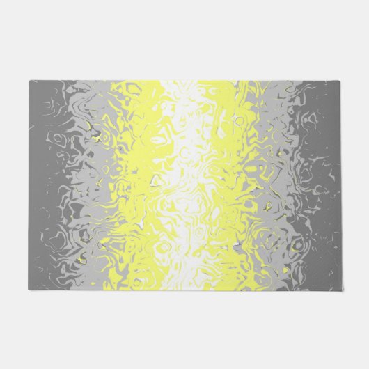 Trippy Squiggly Abstract Demigender Pride Vlag Deurmat (Voorkant)