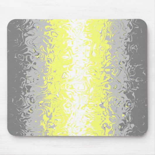 Trippy Squiggly Abstract Demigender Pride Vlag Muismat (Voorkant)