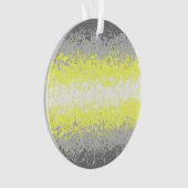 Trippy Squiggly Abstract Demigender Pride Vlag Ornament (voorkant)