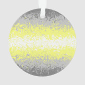 Trippy Squiggly Abstract Demigender Pride Vlag Ornament (achterkant)