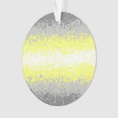 Trippy Squiggly Abstract Demigender Pride Vlag Ornament (voorkant)