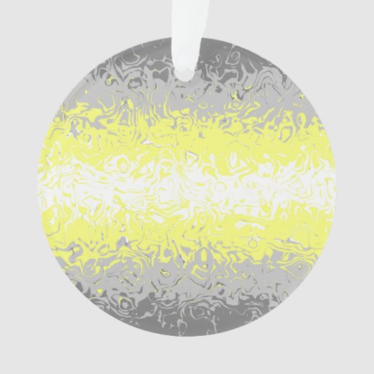 Trippy Squiggly Abstract Demigender Pride Vlag Ornament (voorkant)