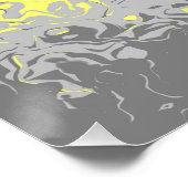 Trippy Squiggly Abstract Demigender Pride Vlag Perfect Poster (Hoek)