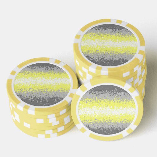 Trippy Squiggly Abstract Demigender Pride Vlag Poker Chips (Opstapeling)