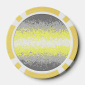 Trippy Squiggly Abstract Demigender Pride Vlag Poker Chips (Achterkant)