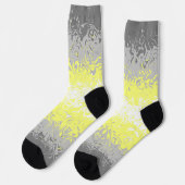 Trippy Squiggly Abstract Demigender Pride Vlag Sokken (Links)