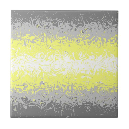 Trippy Squiggly Abstract Demigender Pride Vlag Tegeltje (Voorkant)