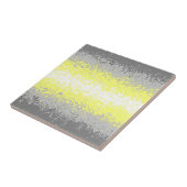 Trippy Squiggly Abstract Demigender Pride Vlag Tegeltje (Zijkant)