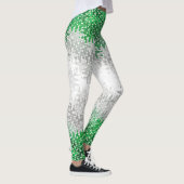 Trippy Squiggly Abstract Grayromantische Pridevlag Leggings (Rechts)