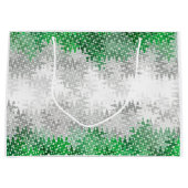Trippy Squiggly Abstract Grijsromantische Pridevla Groot Cadeauzakje (Voorkant)