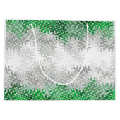 Trippy Squiggly Abstract Grijsromantische Pridevla Groot Cadeauzakje (Achterkant)