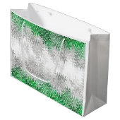 Trippy Squiggly Abstract Grijsromantische Pridevla Groot Cadeauzakje (Voorkant Gekanteld)