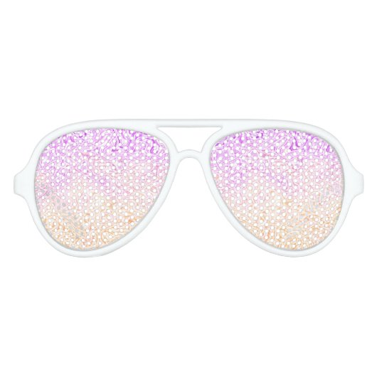 Trippy Squiggly Boho Abstract Trixic Pride Vlag Aviator Zonnebril (Voorkant)