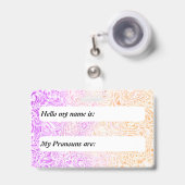 Trippy Squiggly Boho Abstract Trixic Pride Vlag Badge (Voorzijde met uittrekbare clip)