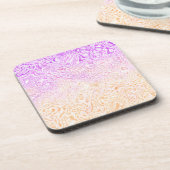 Trippy Squiggly Boho Abstract Trixic Pride Vlag Bier Onderzetter (Linkerzijde)
