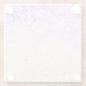 Trippy Squiggly Boho Abstract Trixic Pride Vlag Glazen Onderzetter (Achterkant)