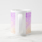 Trippy Squiggly Boho Abstract Trixic Pride Vlag Grote Koffiekop (Achterkant)